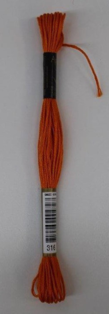 Stranded Cotton Cross Stitch Threads - Orange Shades image 0